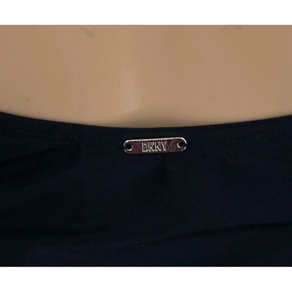 NWT DKNY Black One-Piece Swimsuit Size M/10 - Picture 5 of 12